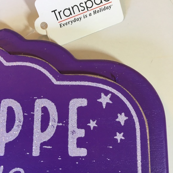 Purple Halloween Olde Magic Shoppe Wood Sign Witch - Picture 8 of 12